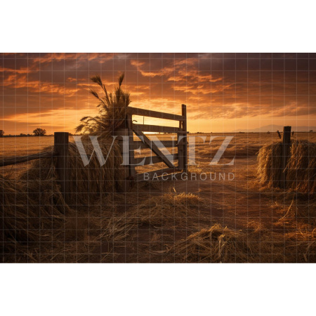 Fabric Photography Background Farm Gate / Backdrop 4785