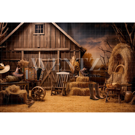 Fabric Photography Background Farm / Backdrop 4793