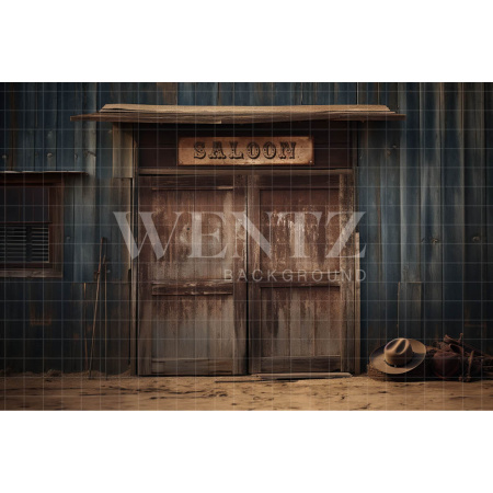 Fabric Photography Background Old West Bar / Backdrop 4872