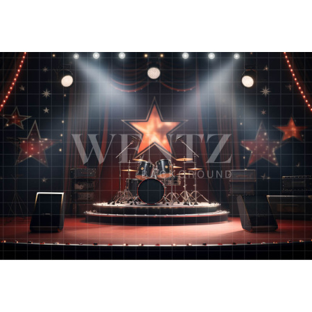 Fabric Photography Background Rock Concert / Backdrop 4875