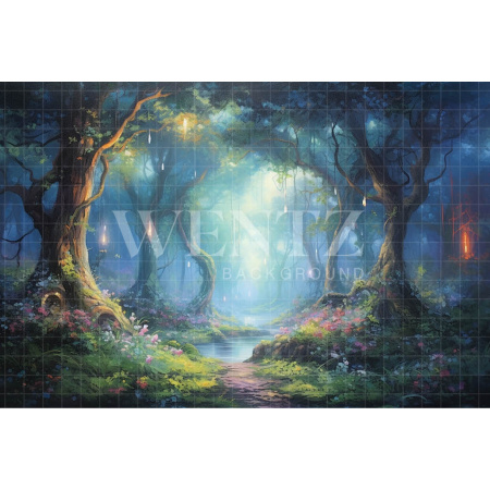 Photographic Background in Fabric Enchanted Forest / Backdrop 4960