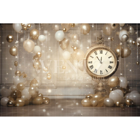 Photographic Background in Fabric Happy New Year / Backdrop 5043