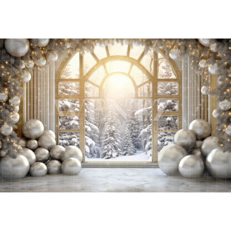 Photographic Background in Fabric Christmas Set / Backdrop 5045