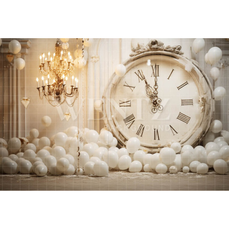 Photographic Background in Fabric Happy New Year / Backdrop 5046