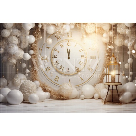 Photographic Background in Fabric White and Gold Set / Backdrop 5050