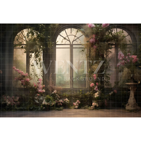 Photographic Background in Fabric Floral Room / Backdrop 5092