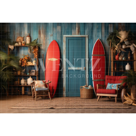 Photographic Background in Fabric Surf Wall / Backdrop 5112