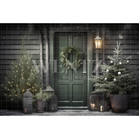 Photographic Background in Fabric Christmas Facade / Backdrop 5165