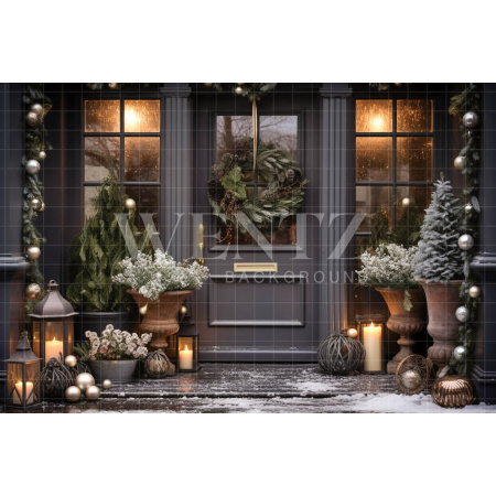 Photographic Background in Fabric Christmas Facade / Backdrop 5172