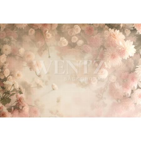 Fabric Photography Background Flowers / Backdrop 5715