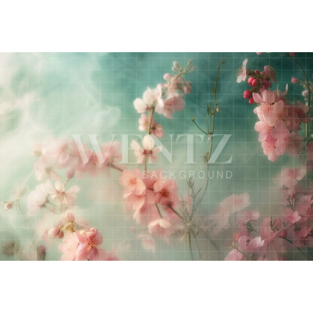 Fabric Photography Background Flowers / Backdrop 5716