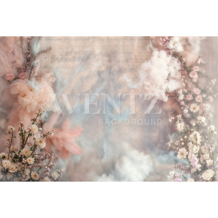 Fabric Photography Background Mother's Day Floral / Backdrop 5903