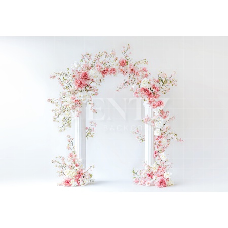 Fabric Photography Background Spring Floral Arch / Backdrop 6321