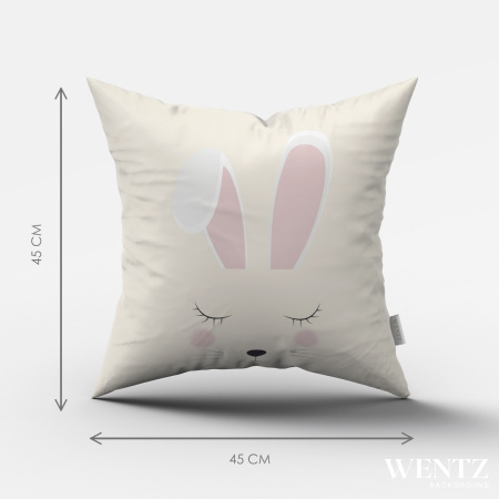 Pillow Case Easter with Rabbit - 45 x 45 / WA52