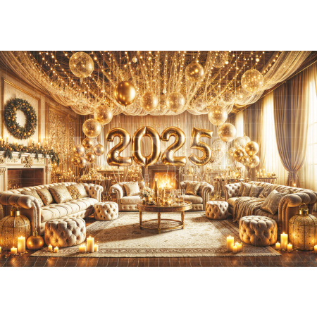 Fabric Photography Background New Year's Room / Backdrop 6577