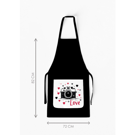 Adult Separate Love Camera Apron with Pocket / AW30