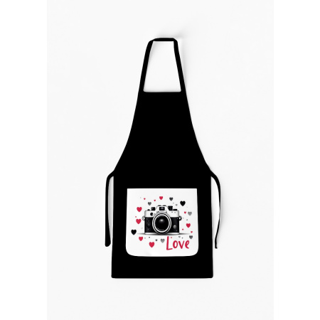 Adult Separate Love Camera Apron with Pocket / AW30