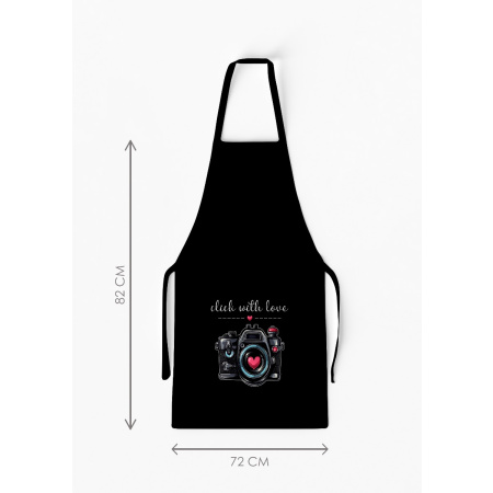 Adult Separate Click with Love Camera Apron with Pocket / AW40