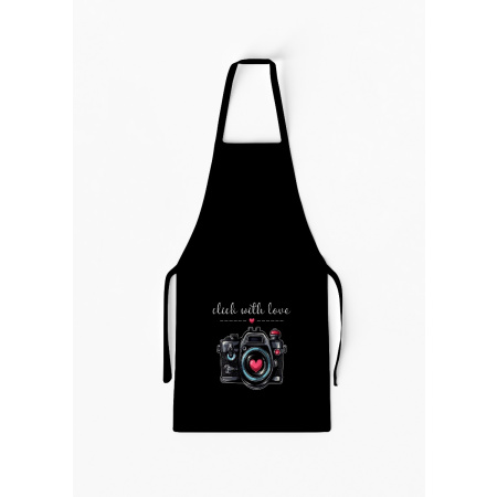 Adult Separate Click with Love Camera Apron with Pocket / AW40