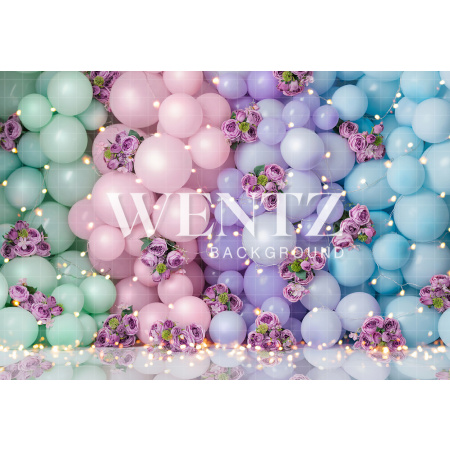 Fabric Photography Background Scenarios Colorful Balloon / Backdrop 2404