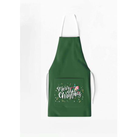 Christmas Apron with Pocket Green / AW16