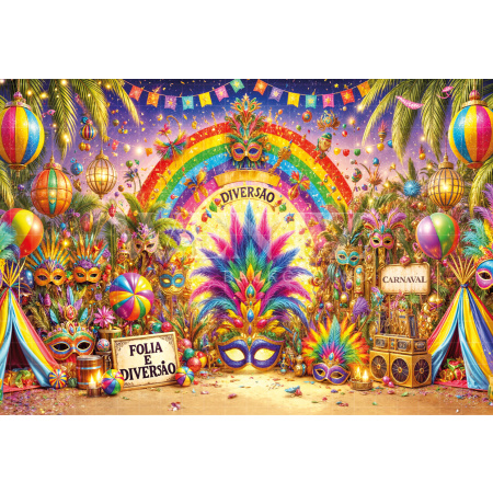 Fabric Photography Background Carnival / Backdrop 6591