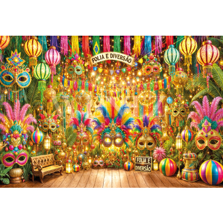 Fabric Photography Background Carnival / Backdrop 6598