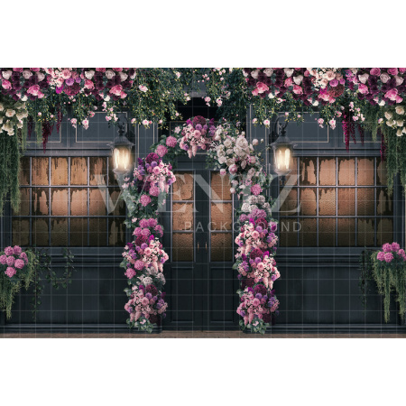 Fabric Photography Background Flower Store / Backdrop CW133