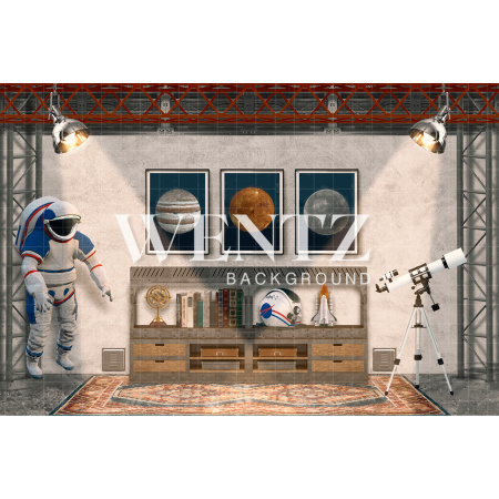 Fabric Photography Background Father's Day Astronaut Room / Backdrop CW148