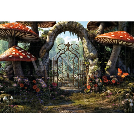 Fabric Photography Background Children's Day Enchanted Forest / Backdrop 6382