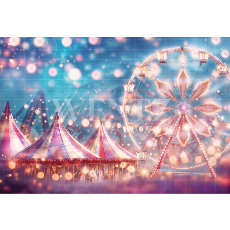 Fabric Photography Background Ferris Wheel Children's Day / Backdrop 6422