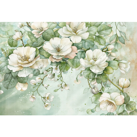 Fabric Photography Background Fine Art Floral / Backdrop 6191