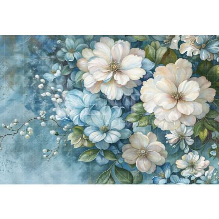 Fabric Photography Background Fine Art Floral / Backdrop 6192