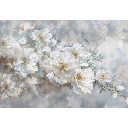 Fabric Photography Background Fine Art Floral / Backdrop 6193