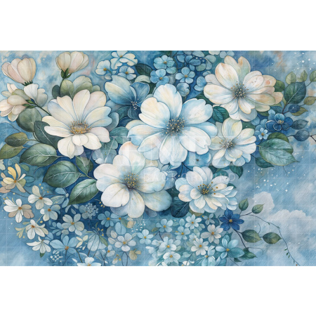 Fabric Photography Background Fine Art Floral / Backdrop 6195