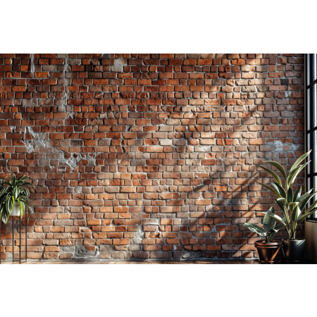 Fabric Photography Background Brick Wall Father's Day / Backdrop 6106