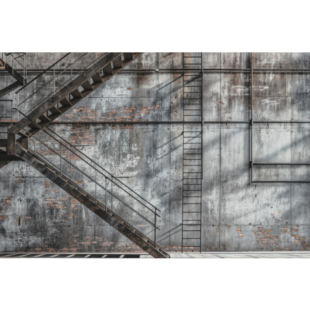 Fabric Photography Background Metal Staircase Father's Day / Backdrop 6086