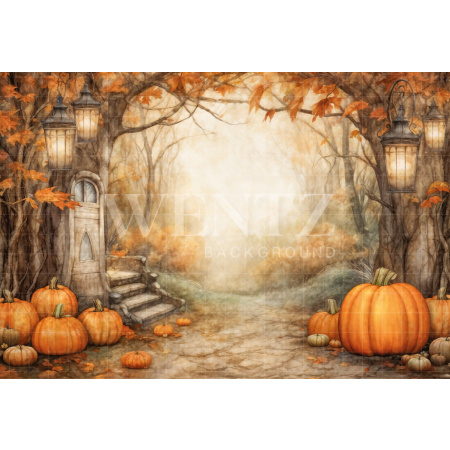 Fabric Photography Background Halloween / Backdrop 6346