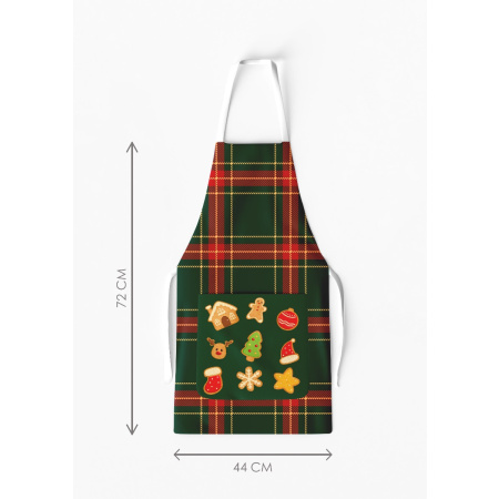 Kit 4 Family Aprons Gingerbread Man with Pocket / AW57