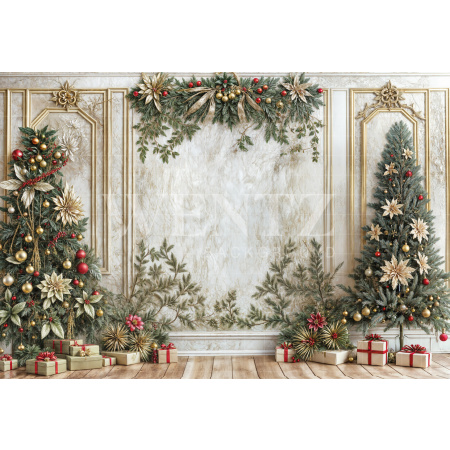 Fabric Photography Background Christmas / Backdrop 6304