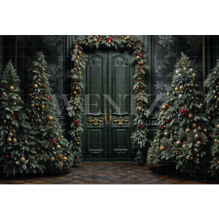 Fabric Photography Background Christmas / Backdrop 6311