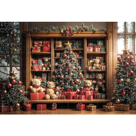 Fabric Photography Background Christmas / Backdrop 6439