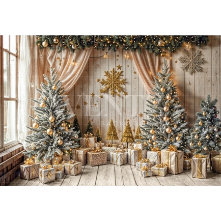 Fabric Photography Background Christmas / Backdrop 6462