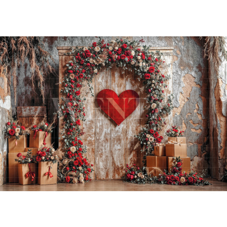 Fabric Photography Background Valentine's Day / Backdrop 6611