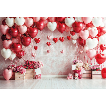 Fabric Photography Background Valentine's Day / Backdrop 6636