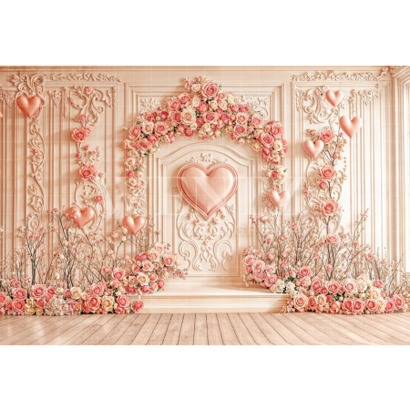 Fabric Photography Background Valentine's Day / Backdrop 6643