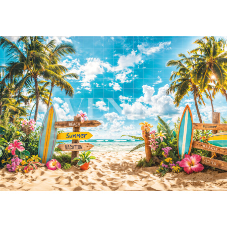 Photographic Background in Fabric Summer / Backdrop 6518