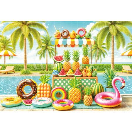 Photographic Background in Fabric Summer / Backdrop 6542