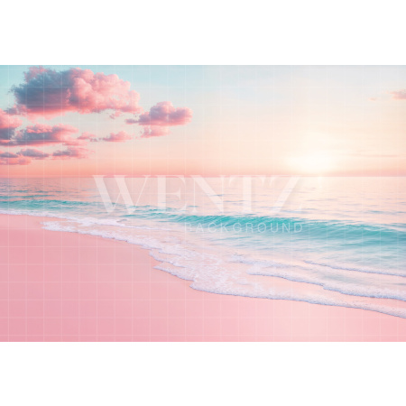 Photographic Background in Fabric Summer Beach / Backdrop 6554