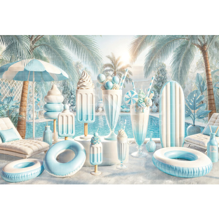 Photographic Background in Fabric Summer / Backdrop 6556